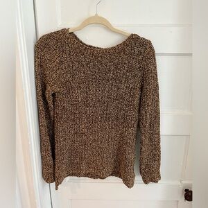 Ralph Lauren Brown Crew Neck Sweater with Chunky Knit. Great Condition!